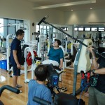 スポーツメディカルセンターでの撮影 健康運動指導士　伊藤さん